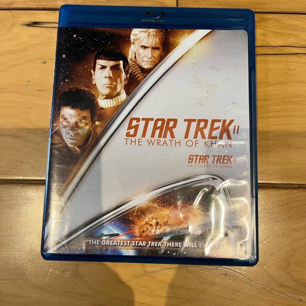 2/$10 Star Trek the Wrath of Khan Blu-Ray
